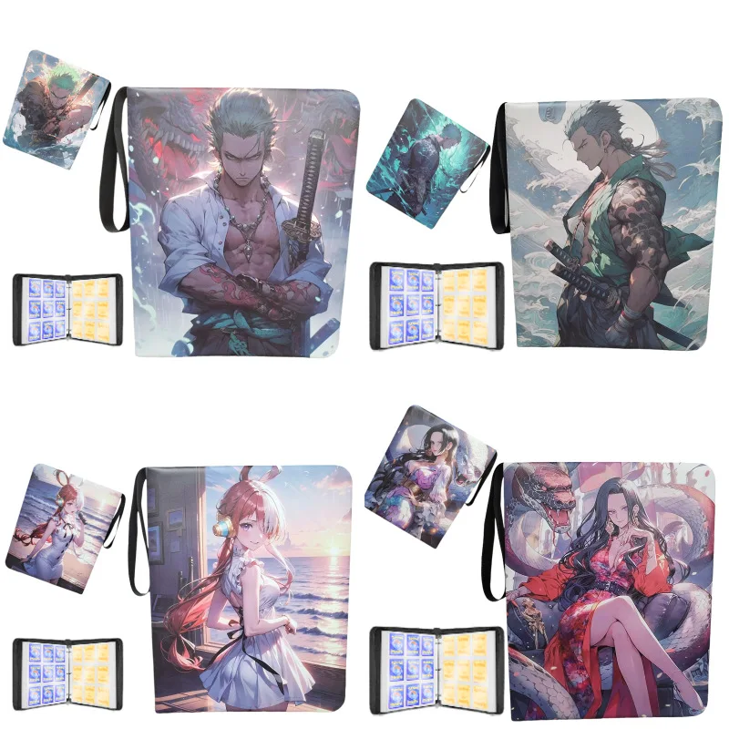 

One Piece Anime Peripheral Card Collection Card Book Monkey D. Luffyroronoa Zoro Anime Anime Game Pvc Card Bag 900 card slots