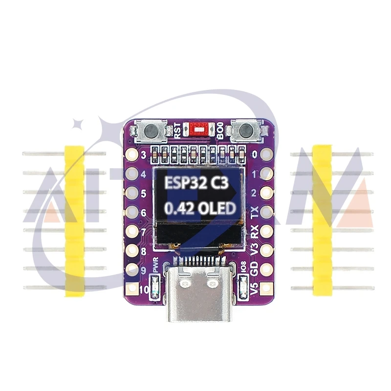 ESP32 C3 OLED Display Module Development Board Ceramic Antenna ESP32 Supermini Development Board WiFi Bluetooth 0.42-inch Screen