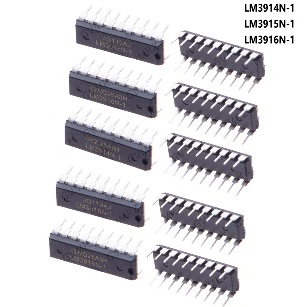 5/10PCS DIP-18 LM3914N-1 LM3915N-1 LM3916N-1 DIP LM3914N LM3915N LM3916N DIP18 LM3914 LM3915 LM3916 DIP-18 LM3915 LM3916
