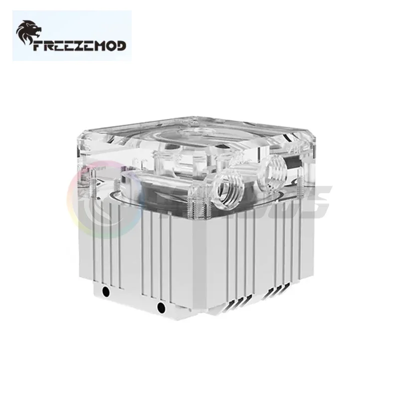 FREEZEMOD-armadura de cubierta de bomba de refrigeración por agua PC, sin núcleo de bomba, para bomba DDC Q2, PJ-GCDCC negro/Blanco/plateado