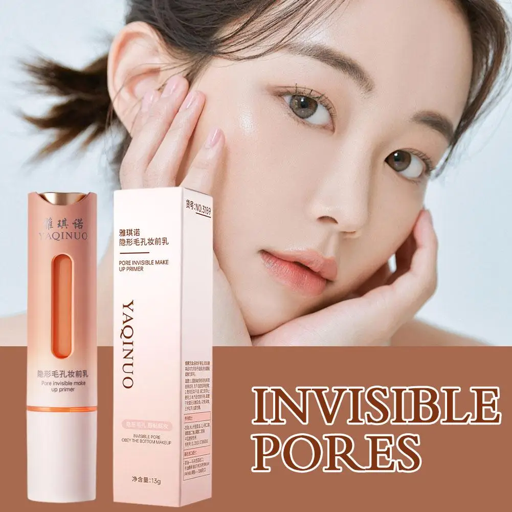 Imprimación de maquillaje facial Invisible para poros, crema hidratante suave con Control de aceite y humedad, blanqueamiento facial, Base de aislamiento F4X2, 13ml