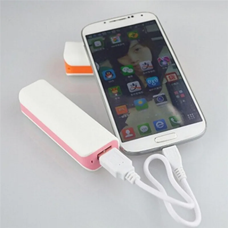 Portable Multicolor USB Power Bank Case 18650 Suite Battery External DIY Charge Box Kit Universal Cell Phones Free Welding