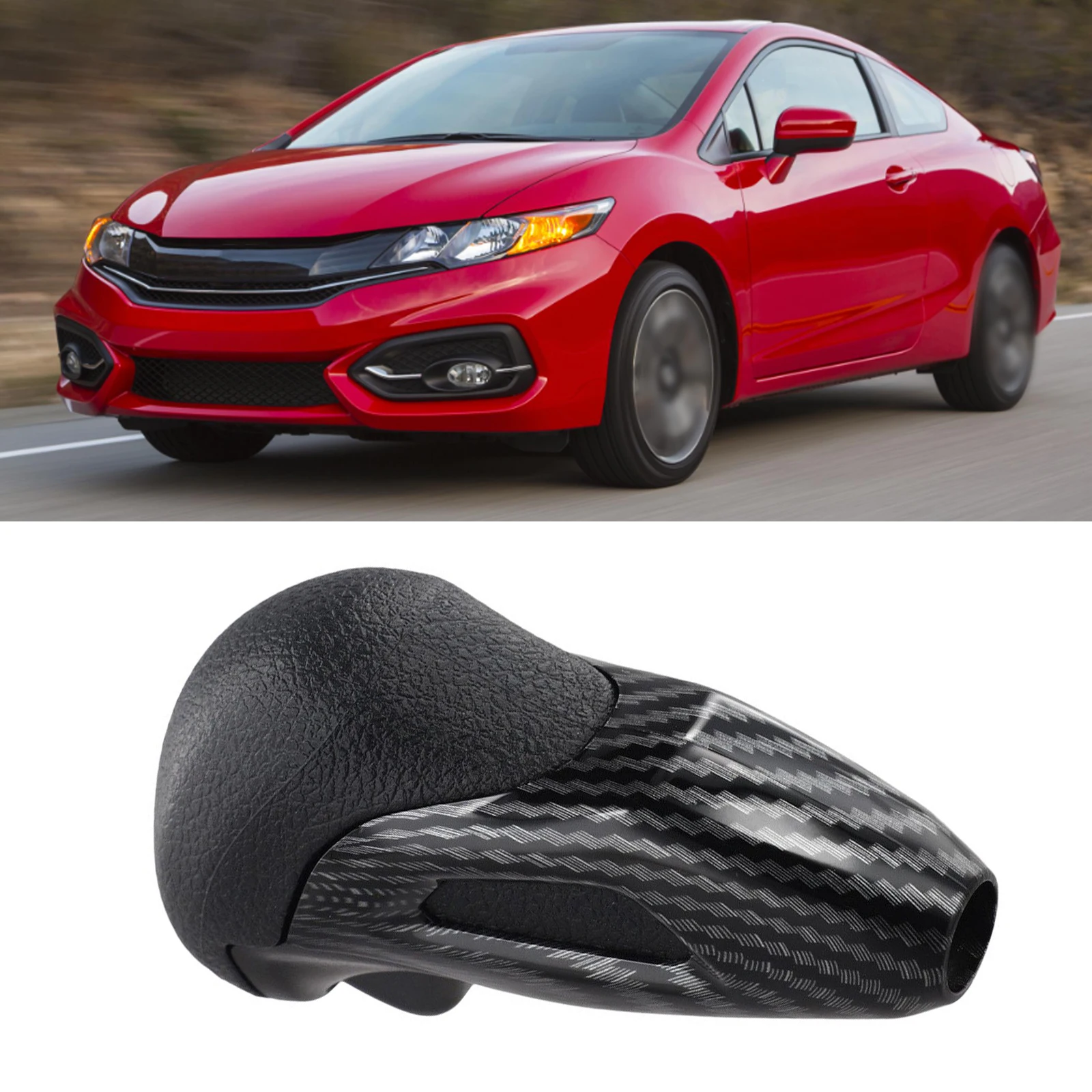 OEM Replacement Carbon Fiber Knob Car Interior Upgrade Easy Installation Enhanced Grip Precise Control Long for service Life