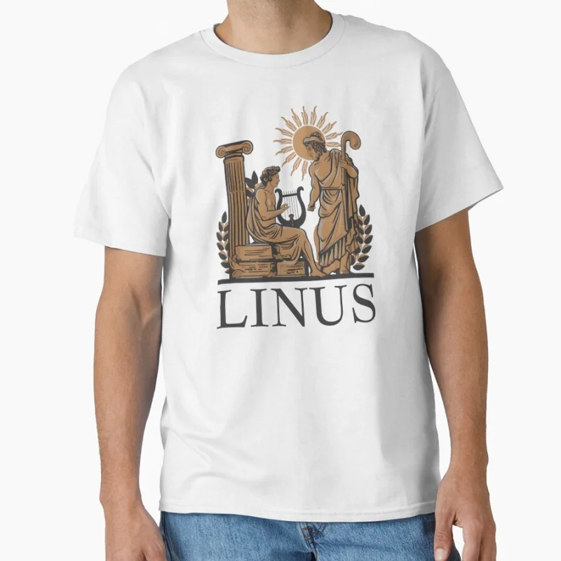 

Linus name story because im linus thats why Funny Greek Philosophy Team gift T-shirt for men large size Tops S-6XL