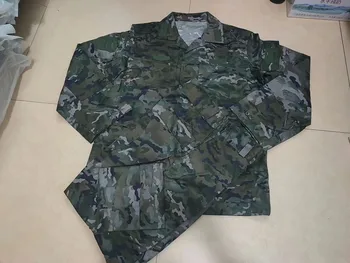 Uniforme chinês camuflado para o exterior, terno verde, primavera, novo, 21