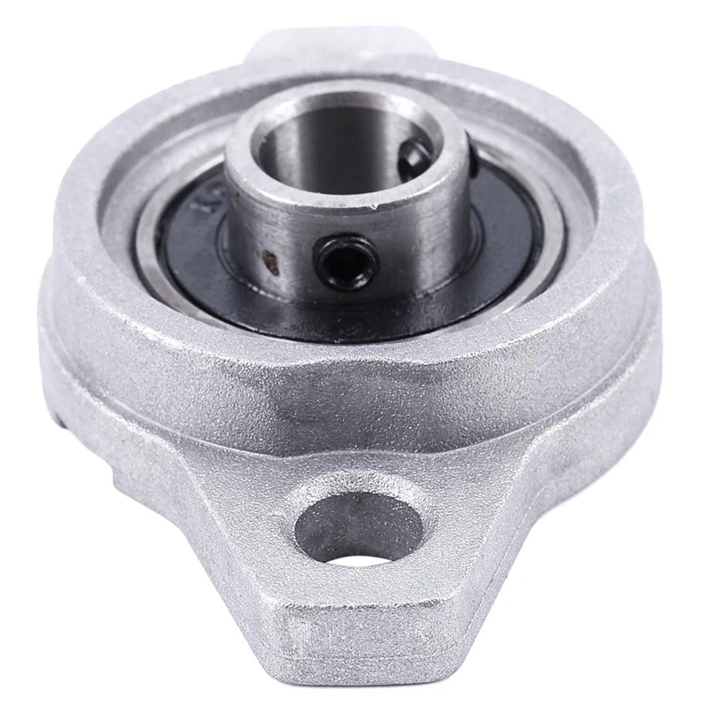 4X KFL000 Bore Inner 10Mm Flange Ball Mounted Pillow Block Bearings