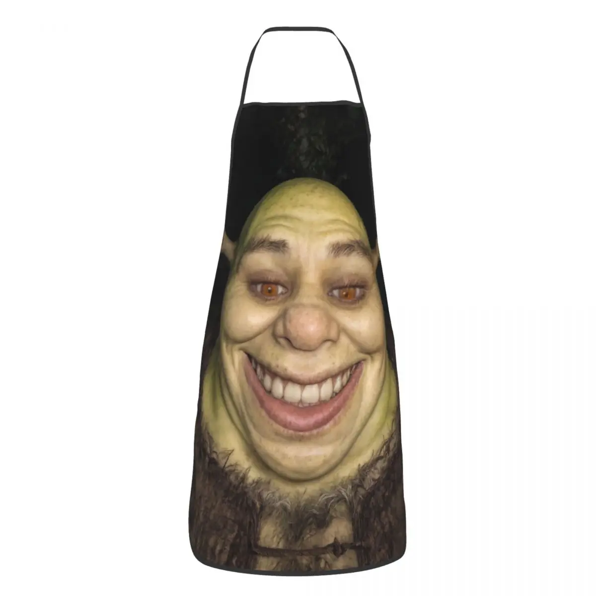 Custom Unisex Cursed Photorealistic Shrek Kitchen Chef Cooking Baking Apron Men Women Funny Monster Tablier Cuisine for Painting