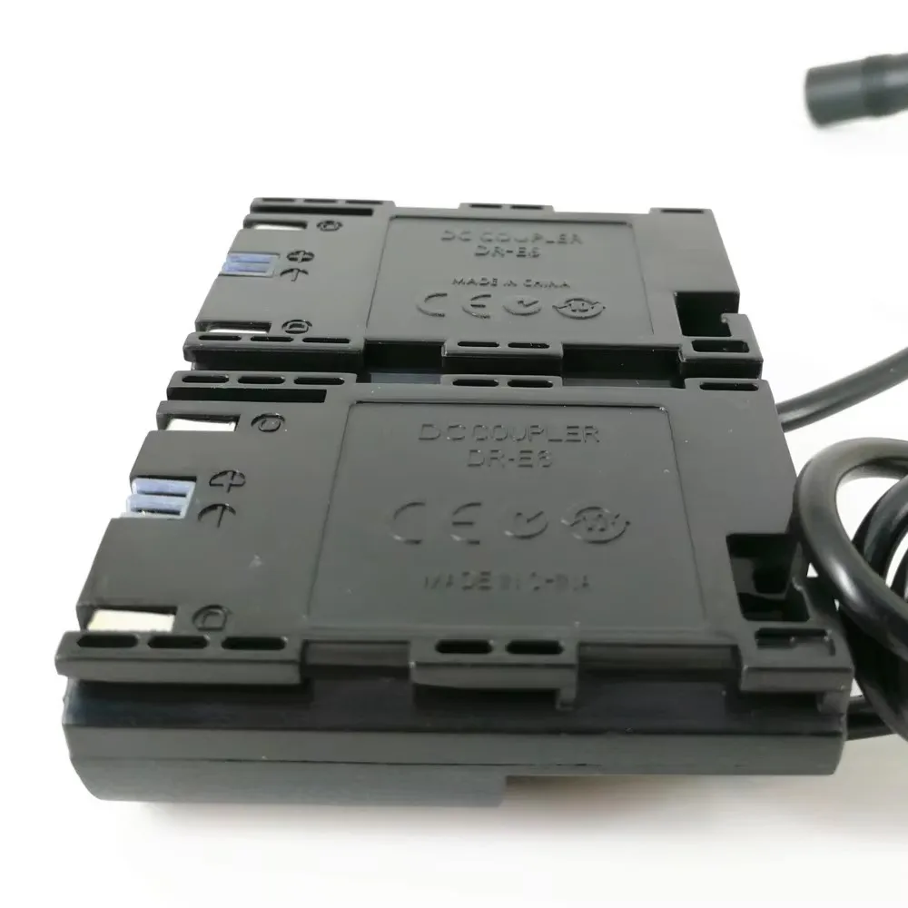 Dummy Battery DC Coupler for Canon LP-E6 LP-E8 LP-E10 LP-E12 LP-E15 DR-E6 DR-E8 DR-E10 DR-E12 ACK-E10 ACK-E12 5D 6D 7D 80D 700D