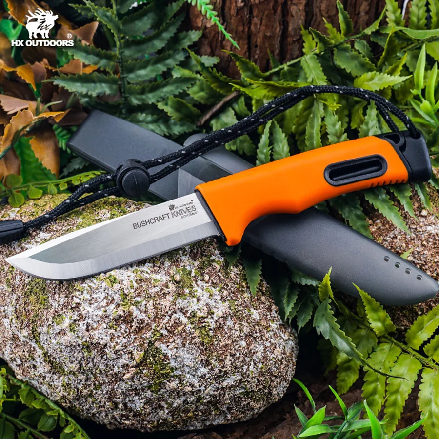 HX OUTDOORS Survival Master IV 5CR15 Stainless Steel Camping Hunting Survival Tourist Knife Hand Tools 58HRC Tactical Knives