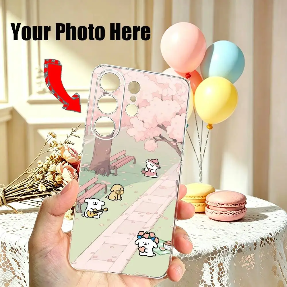 Cute Golden R-Retriever Maltese Phone Case Transparent Silicone Soft For Samsung S25,S24,S21,S22,S23,S30,Ultra,S20,Plus,Fe