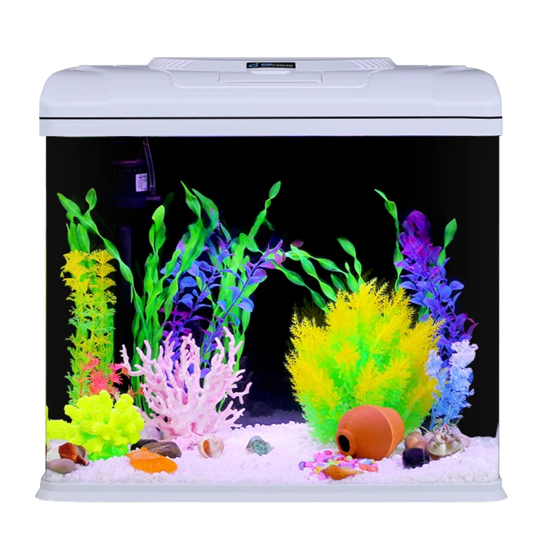 

Glass Home Aquariums Fish Tank Living Room Small Circulate Vivarium Aquariums Fish Tank Box Mini Fish Products