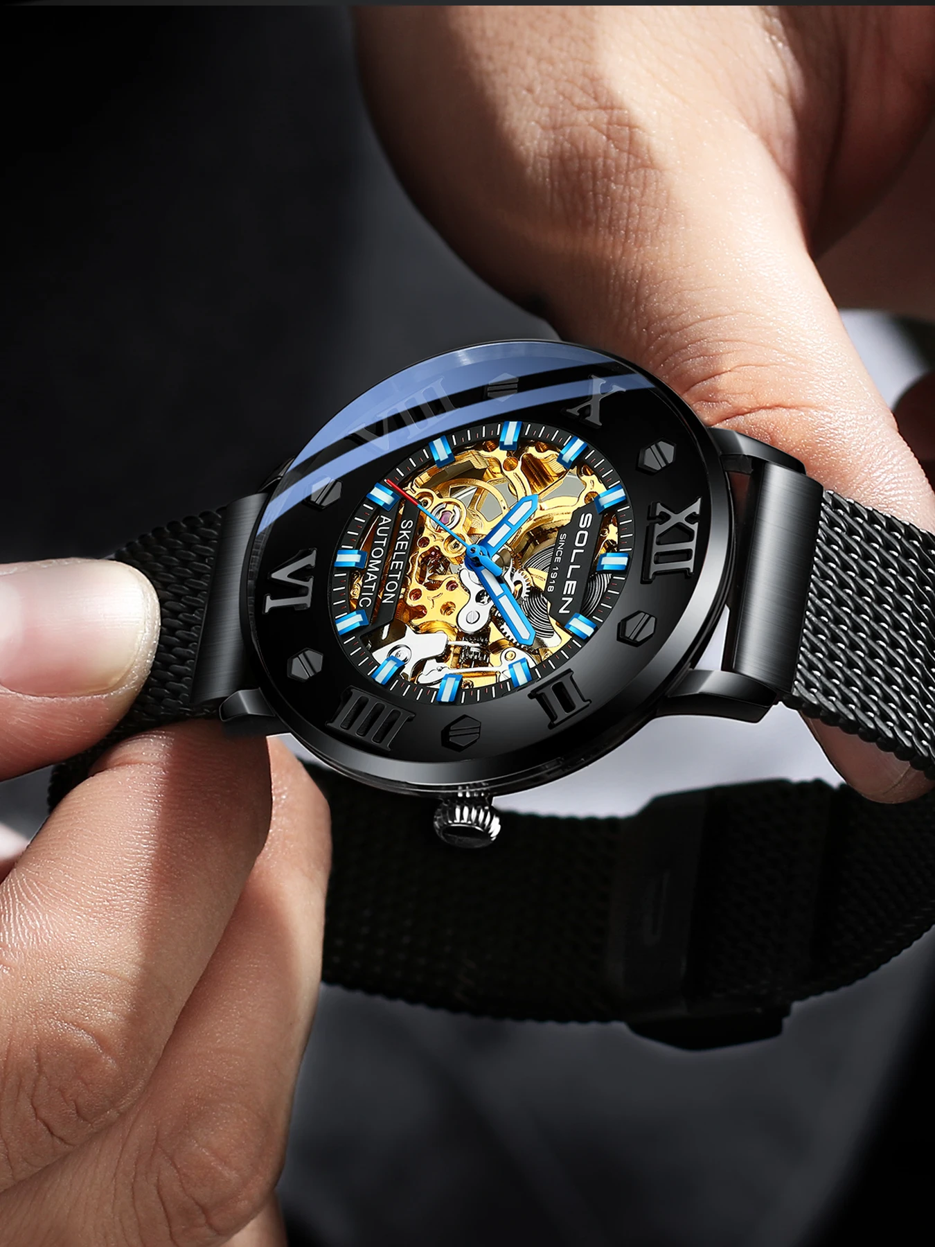 

SOLLEN/Original Design: Male Personalized Trendy Brand Watch SL307
