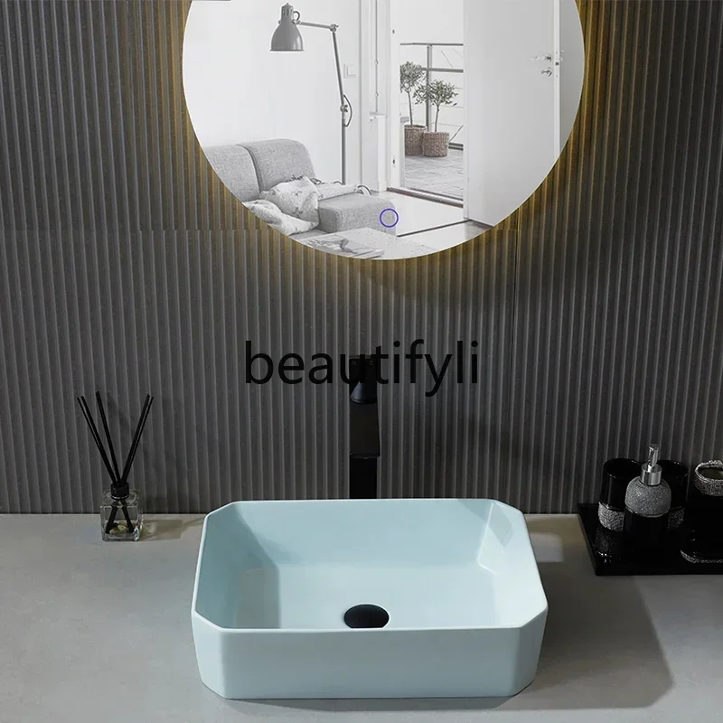 

Artificial stone wash basin, upper basin, rectangular art basin , bathroomAsmt5203