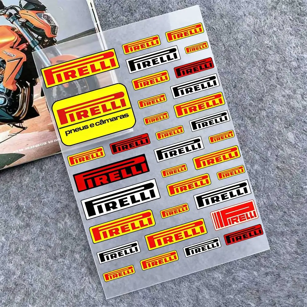 

Светоотражающие наклейки PIRELLI для мотоциклов, водонепроницаемые наклейки для шлема, скутера, топливного бака, ящика для инструментов, гоночные наклейки