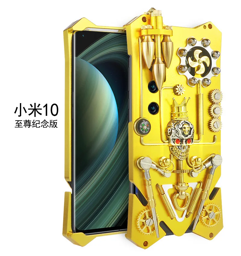 

New Metal Steel Machinery For Xiaomi Mi 10 Pro Gear Picasso Abstract Art Coque For Mi10 Ultra Funda Capa CASE Cover