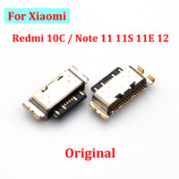 10-100PCS For Xiaomi Redmi 10C / Note 11 11S 11E 12 USB Charging Port Dock Plug Charger Connector Socket Repair Parts