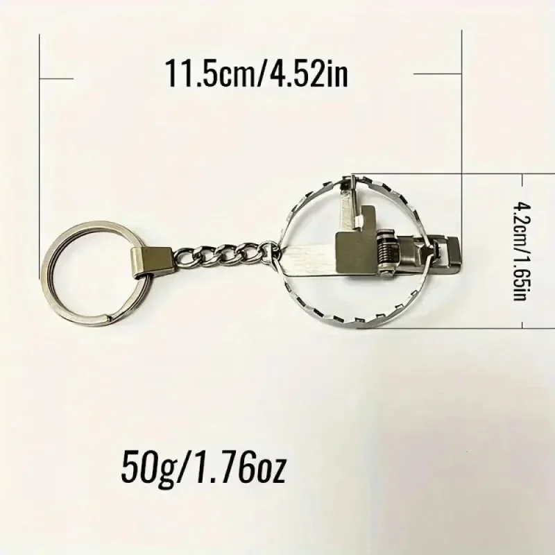 Fashionable and exquisite new stainless steel mini clip keychain for temperament and personality jewelry gifts for men and women