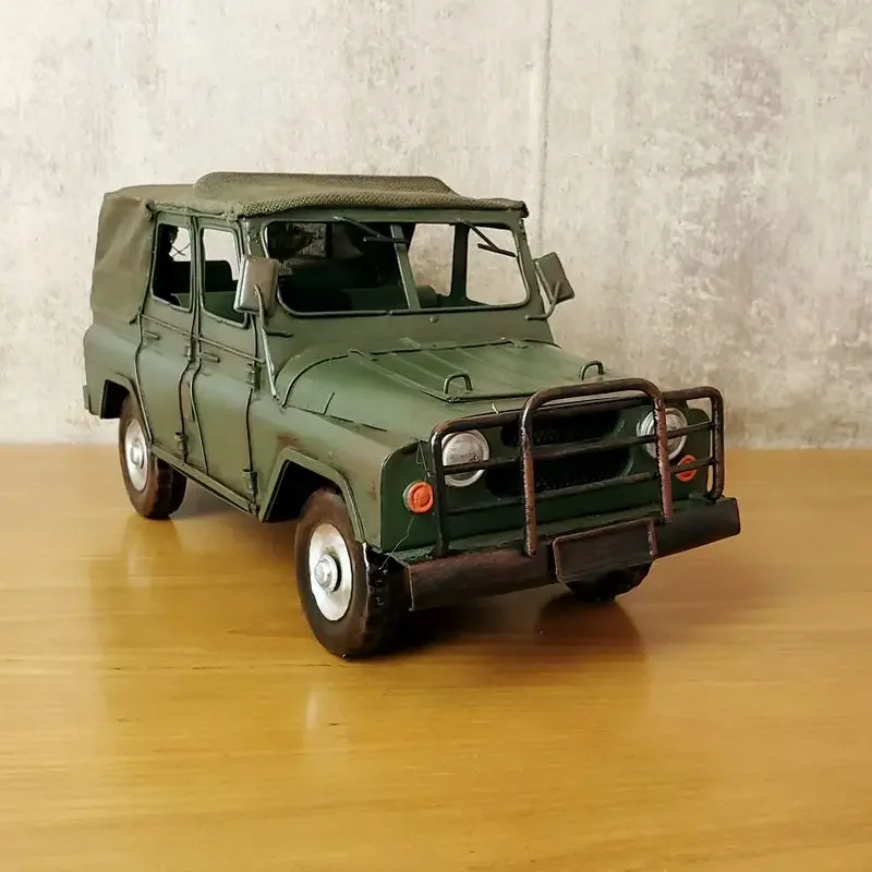 

Модели военных автомобилей ручной работы, ретро-сувениры, игровые сувениры, модель украшения, офисные украшения для дома, железные поделки, коллекции подарков