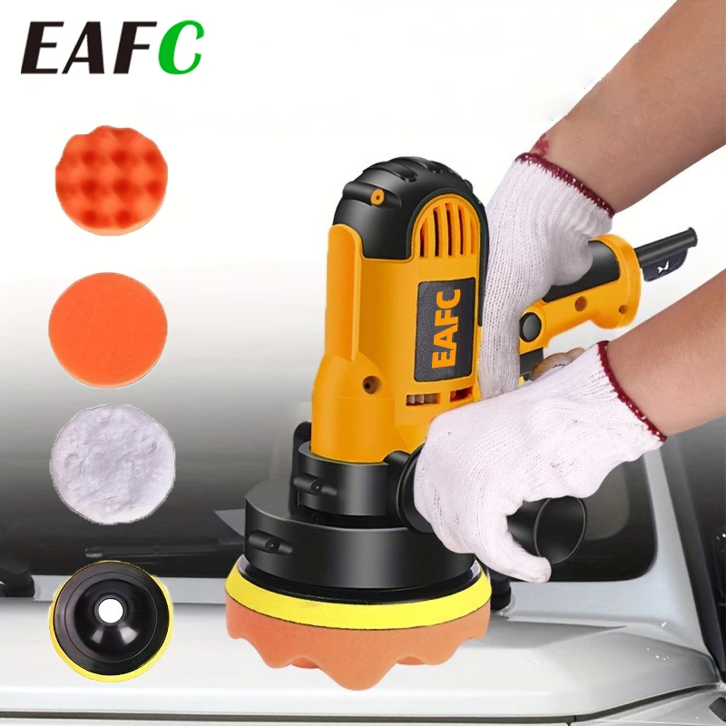 EAFC Electric Car Polisher Car Beauty Waxing Machine Adjustable Speed Sanding Waxing Tools Automotive Polishing Scratch Repair