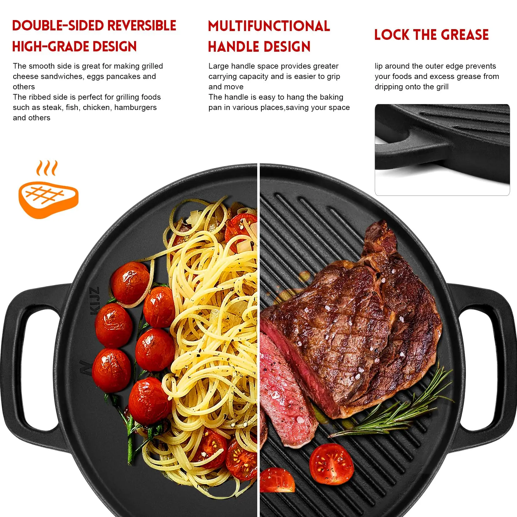Round Cast Iron Grill 12