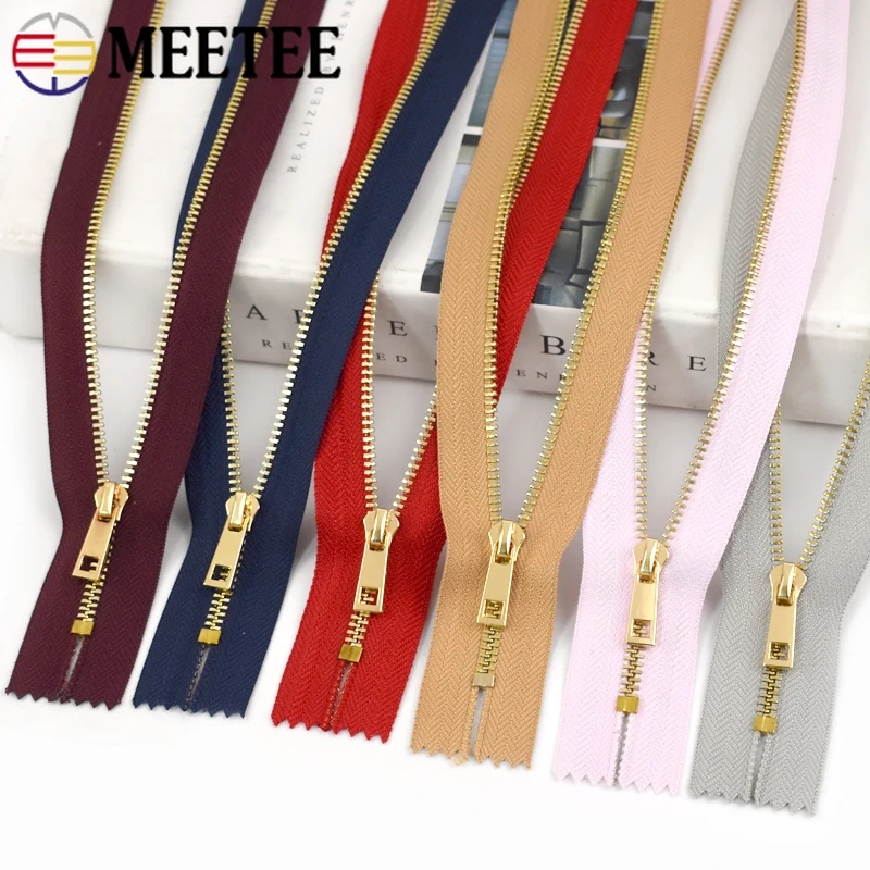 10/20/30Pcs 3# Metal Zippers 15/20/25/30cm Close-End Zipper Handbag Purse Decor Zip Repair DIY Bag Clothes Sewing Accessories