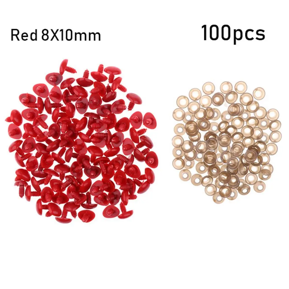 

100pcs Plastic Bear Buttons Toys Dolls Accessories Safety Parts Doll Noses Triangle Nose