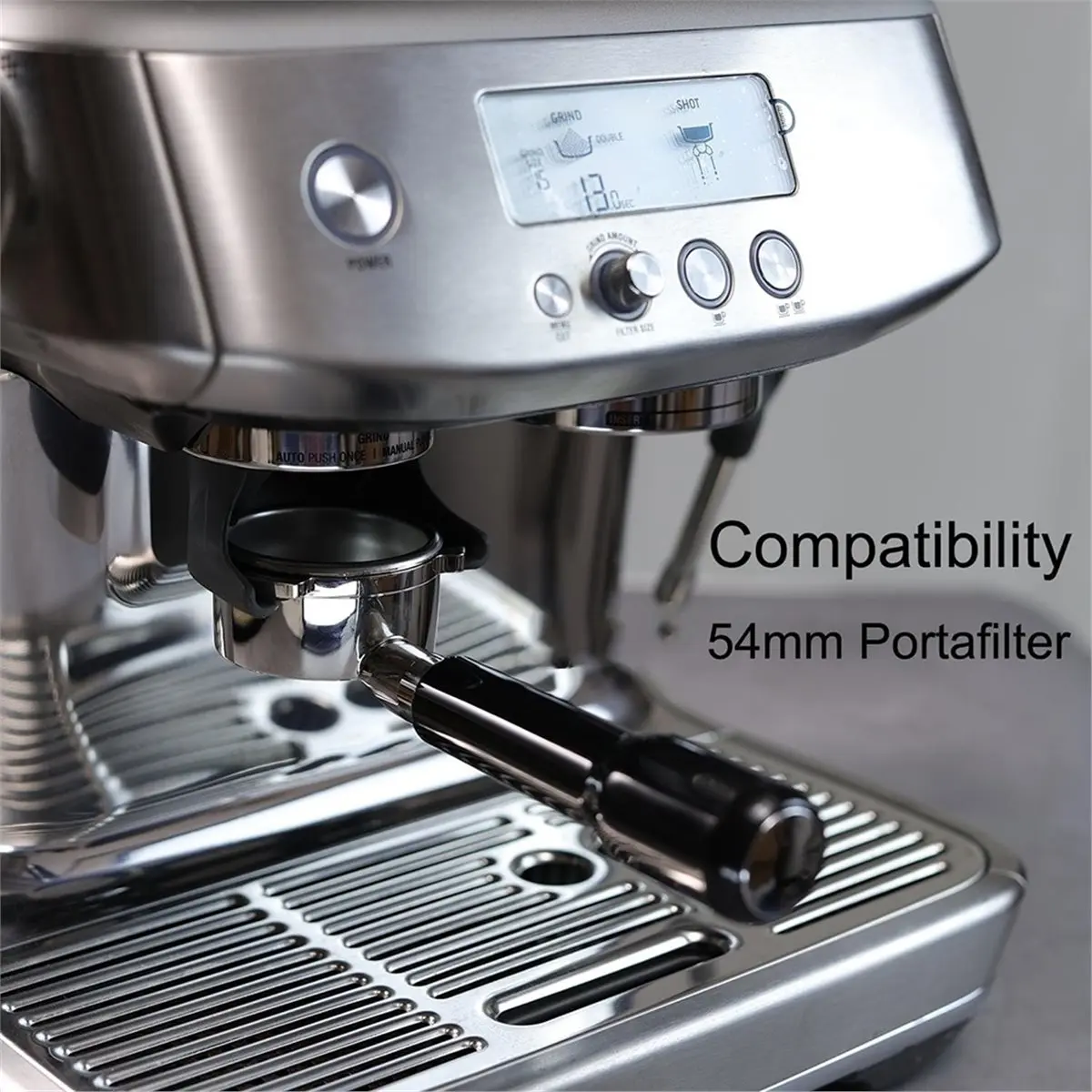 54mm Coffee Bottomless Portafilter for Filter Basket Replacement Espresso Machine Accessory Coffee A