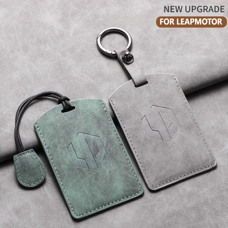 

For LEAPMOTOR C10 C16 C11 B01 Leather Car Remote Key Case Shell Durable Car Protect Key Case Auto Keychain Protector Accessories