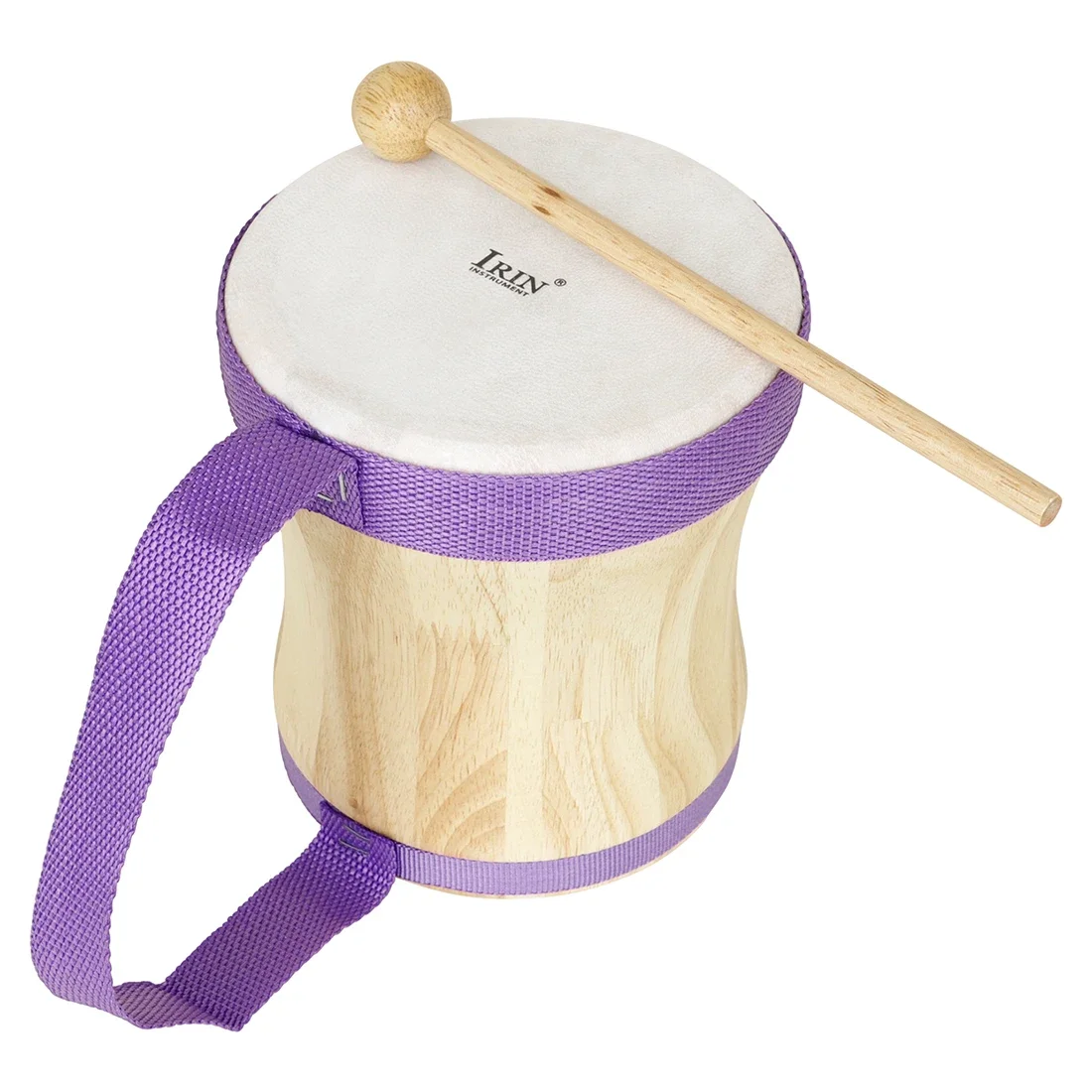 

IRIN Indian Drums Professional Hand Drums Wooden Sheepskin Drums with Drumsticks Percussion Instruments Children's Music Gifts