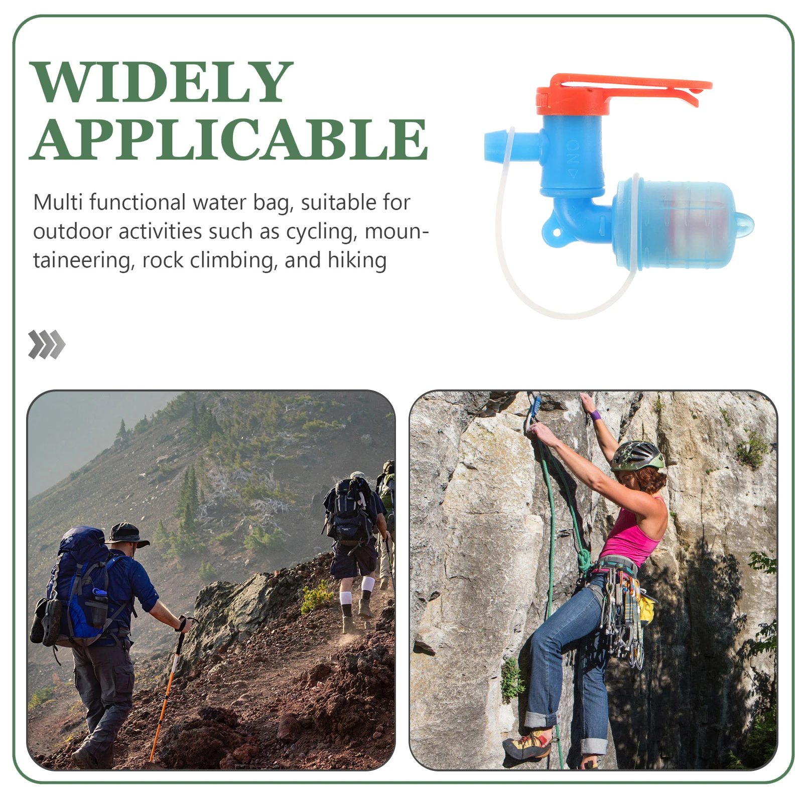 

Hydration Bladder Mouthpiece Antifreeze Silicone Quick Release Valve High Flow for Outdoor Hydration Packs Cycling Running