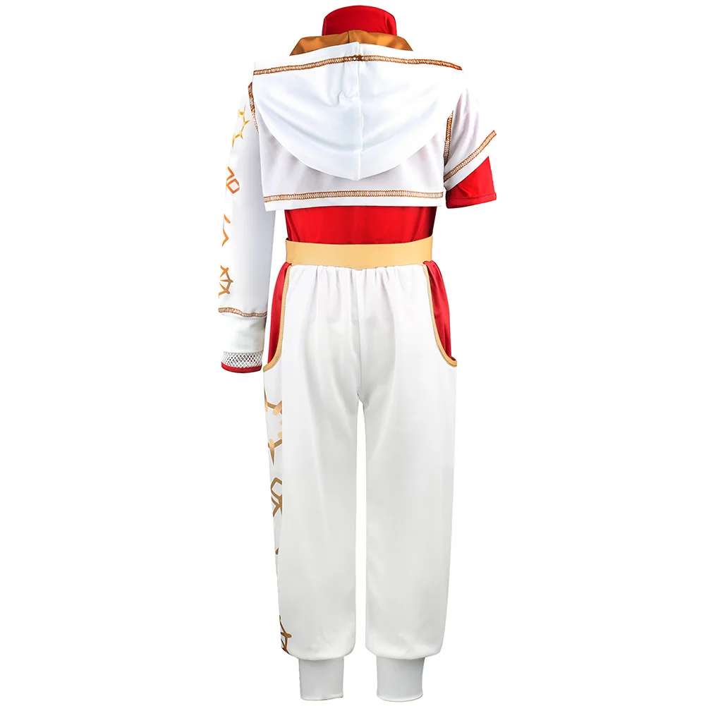 الكسالى الفتيات زي نوفا هالوين تأثيري المشجع شبكة أعلى + السراويل + معطف مقنع + اكسسوارات للأطفال ملابس موحدة للحفلات #2