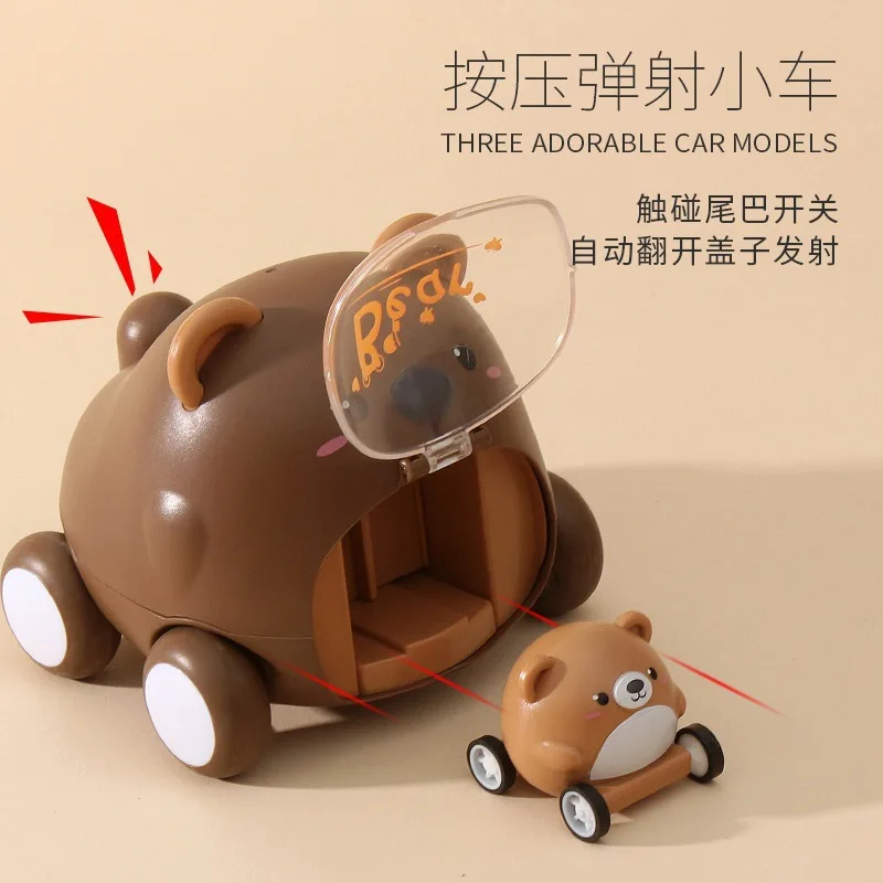 Coche de juguete para bebé, coches suaves y resistentes, juguetes para tirar hacia atrás, Mini coche de carreras, juguete educativo para niños y niñas de 1 a 5 años B230