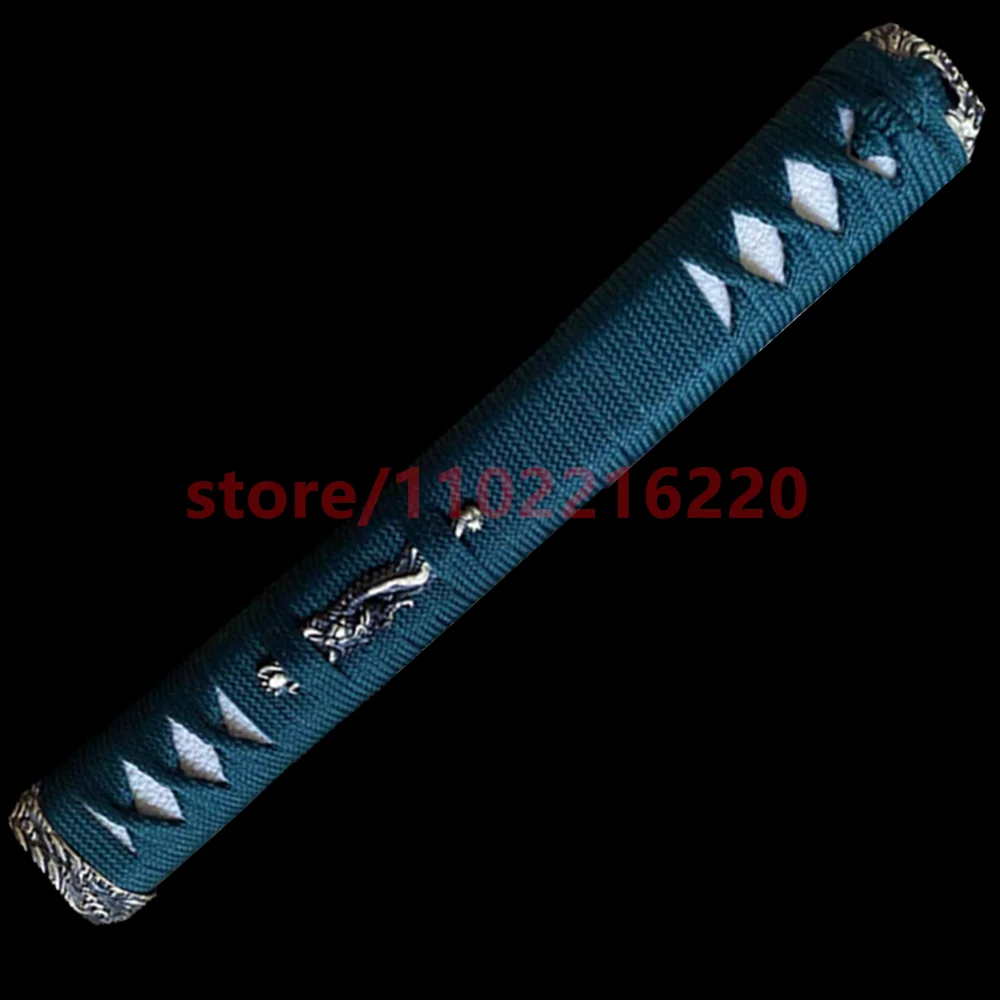 Good 30cm Battle Tsuka Handle Hilt Brass Tsuba Handguard Brass Habaki Seppa Japanese Real Japan Samurai Katana Sword FIttings