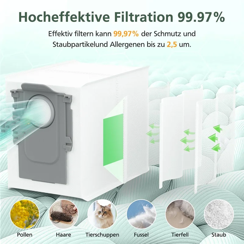 ABLE-accessoires pour aspirateur Roborock Qrevo Master/Qrevo Slim Rbot, brosse à rouleau, filtres HEPA, sacs à poussière, lingettes