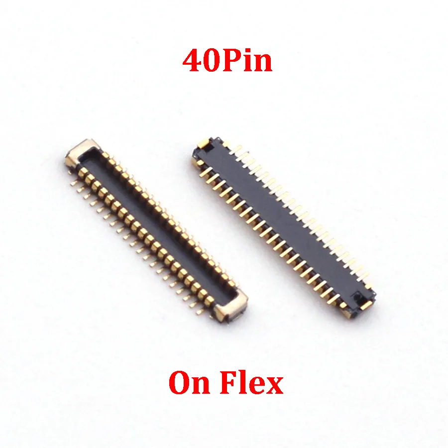 2pcs 40pin LCD Display FPC Connector On Motherboard For Xiaomi 10T 10Tpro Pocophone POCO X3 X3 Redmi 9 Note 9 Pro 5G K30S