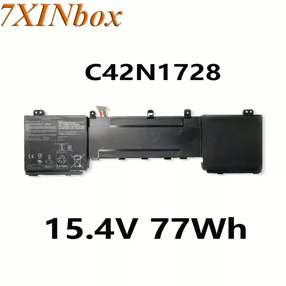 

7XINbox C42N1728 15,4 В 77 Втч аккумулятор для ноутбука Asus Zenbook Pro 15 UX550GD UX550GE UX580GE UX534FT UX550 0B200- 02520100