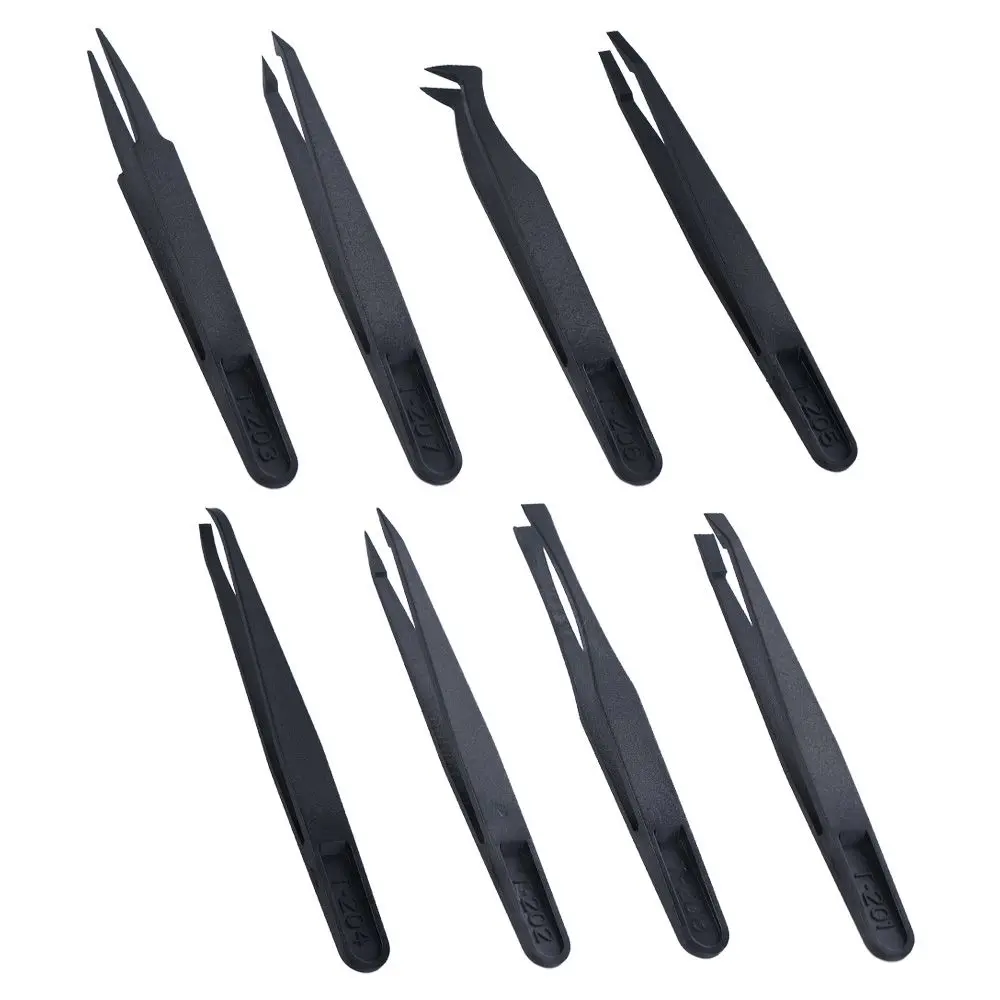 Magnetic Anti-static Precision Curved Straight Home Working Laboratory Work Maintenance Tools Repair Tools Tweezers DIY Tools