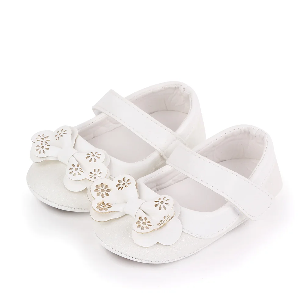 Baby Girl Shoes Cute Bowknot Soft PU Mary Jane Shoes Anti-slip Sole Spring Summer Sandal for 0-6-12m Baby Girl