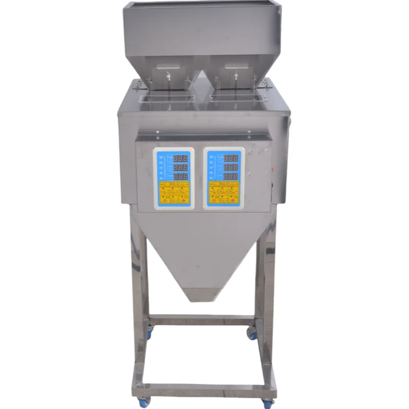 

Double head vanilla spice coffee tea powder filling dispenser vertical weighing packaging automatic dispensing machine