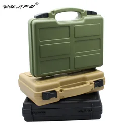 VULPO ABS Pistol Case Tactical Handgun Hard Case Storage Case Carry Box Protective Safety Tool Box For Hunting Airsoft