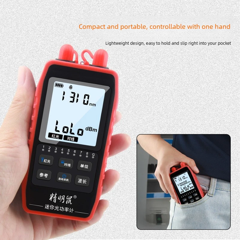 

Noyafa NF-908L Mini Fiber Optical Power Meter FC SC ST -60~+8dbm Visual Fault Locator Network Cable Fiber Optic Fault Tester