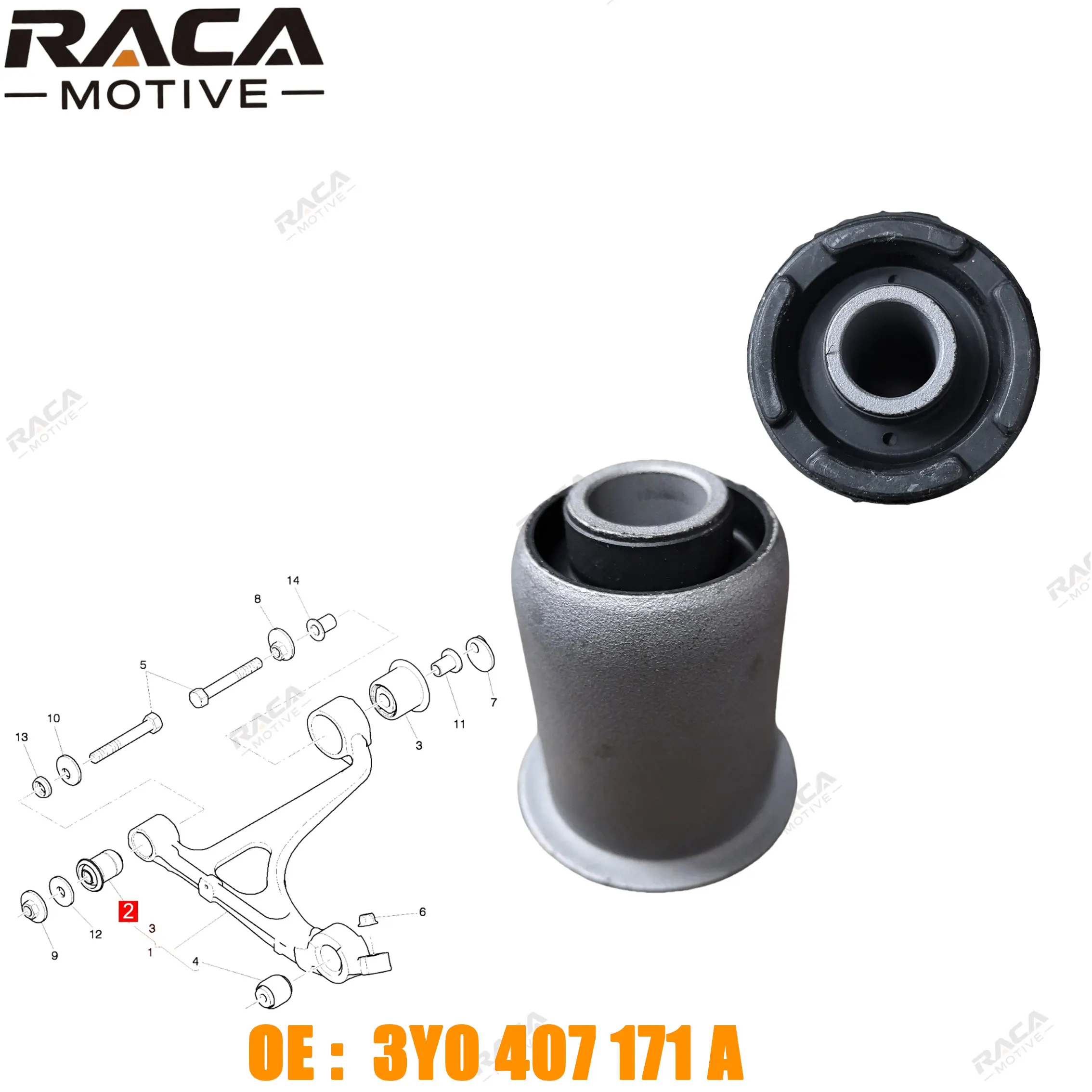 

Front Axle Suspension Lower Control Arm Bushings Are Suitable for Bentley Mulsanne 6.8t 2010- 3Y0407171A 3Y0 407 171 a