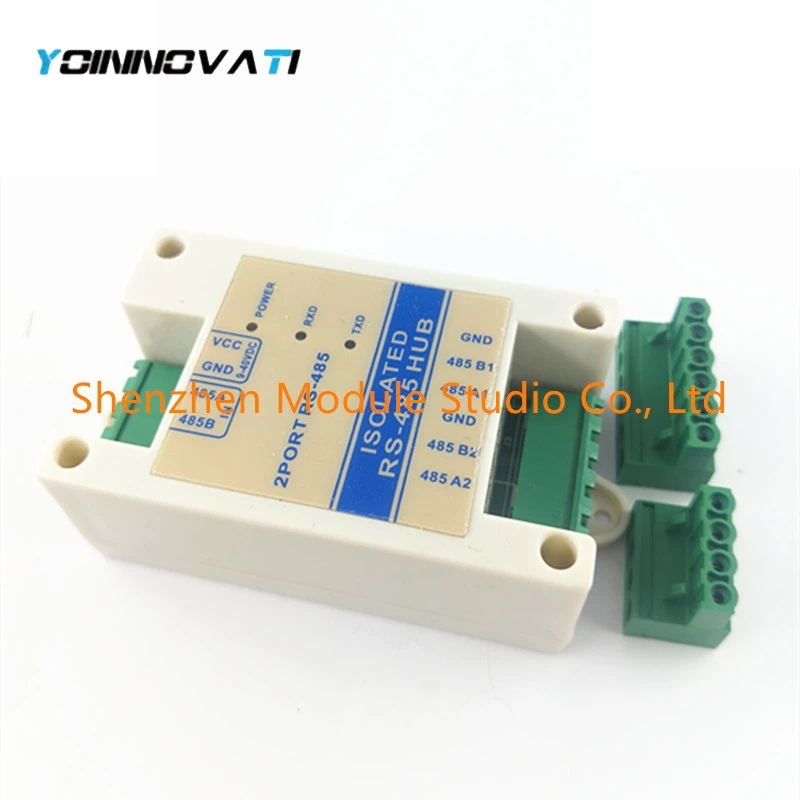 Isolated RS485 Repeater Photoelectric Isolation Industrial RS485 Hub 2Channel Signal Amplifier