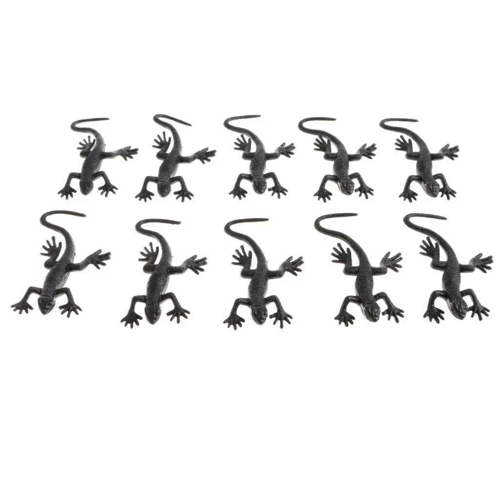 10 Stuks Levendig Reptiel Dier Rubber Gekko Model Figuur Kinderen Leren Speelgoed 5X3Cm