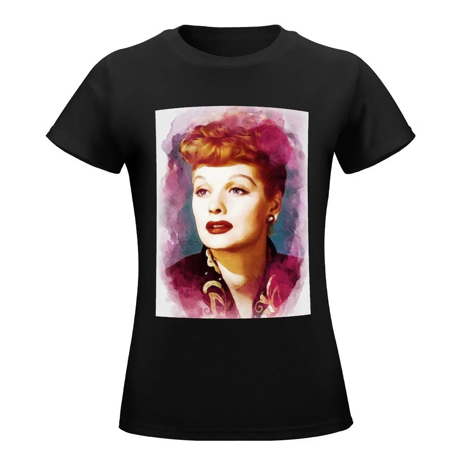 Lucille Ball, Movie and TV Legend T-Shirt tees Female clothing animal print shirt for girls designer clothes Women luxury