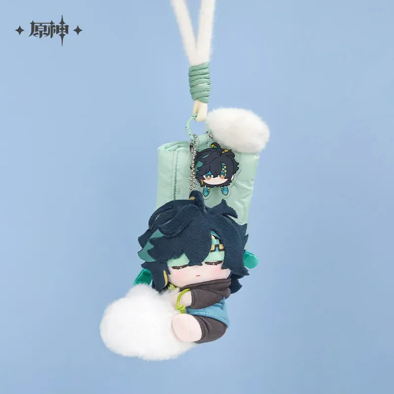 MiHoYo juego oficial Genshin Impact Sweet Dream Series colgante de felpa Xiao Neuvillette Kamisato Ayato llavero Cosplay regalos de navidad