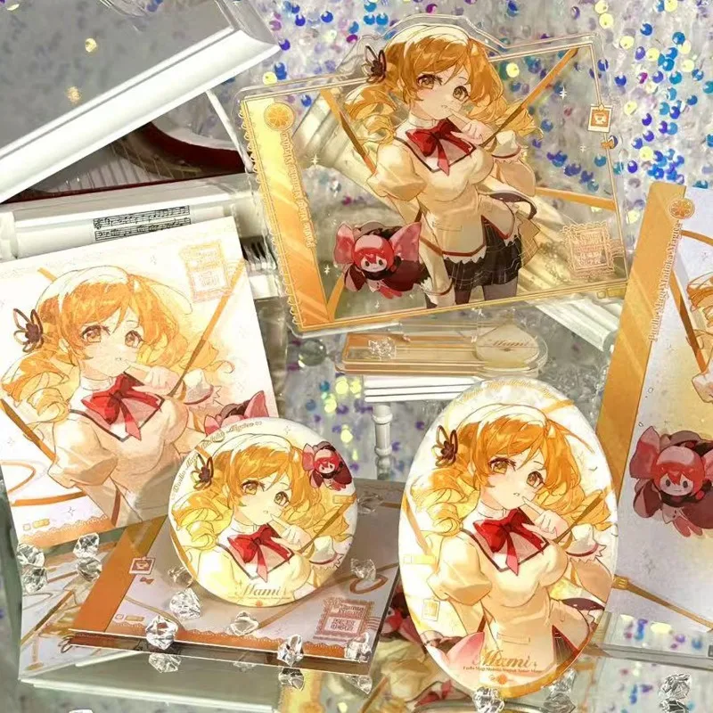 

Tomoe Mami Acrylic Stand Figure Badge Puella Magi Madoka Magica Anime Peripheral Fashion Exquisite Personality Desktop Ornament
