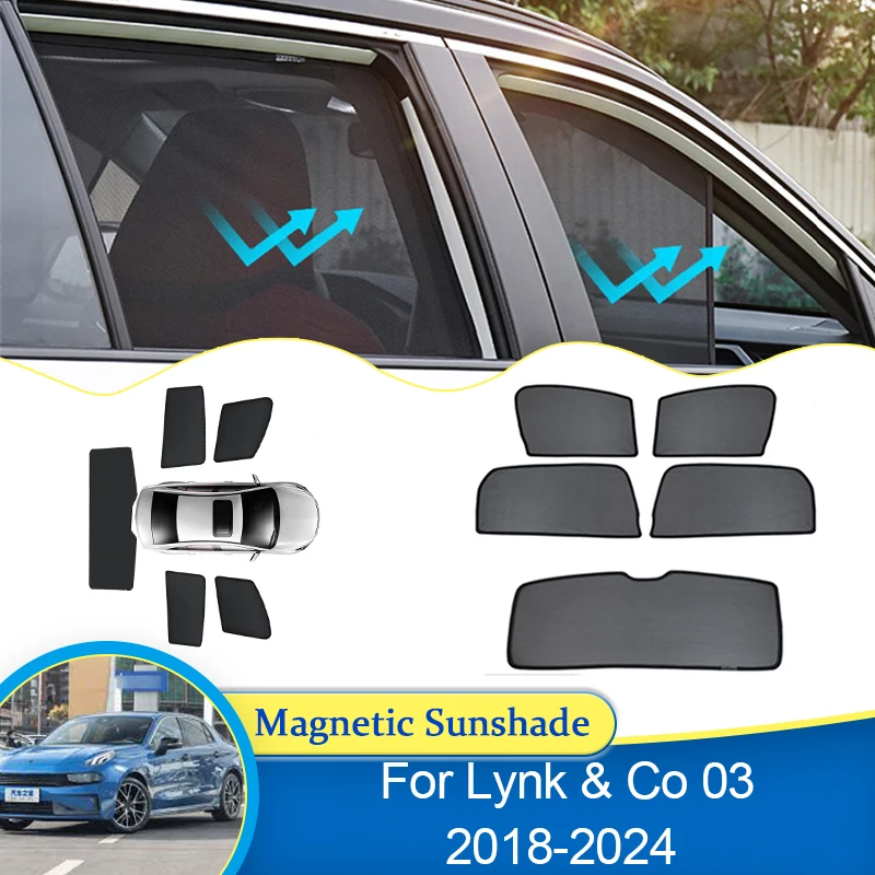 

For Lynk Co 03 2018 2019 2020 2021 2022 2023 2024 UV Protection Curtain Magnetic Sun Shade Privacy Window Visor Accessories Auto