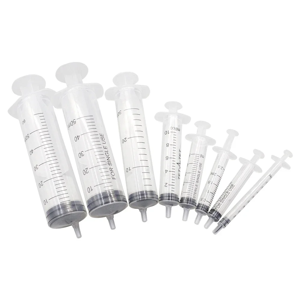 2.5-50ml Syringe Reusable Pump Pet Feeding Syringe Filling Plastic Syringe Nutrient Sterile Without Needle Watering Refilling