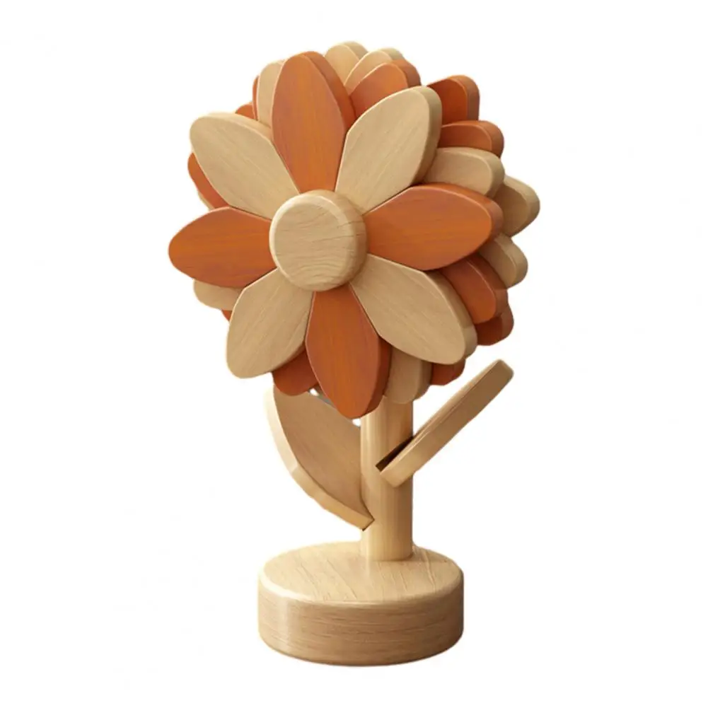 

Decorative Flower Coasters Wooden Sunflower Coaster Set Heat-resistant Hot Dish Trivet Decorative Kitchen Table for Pots